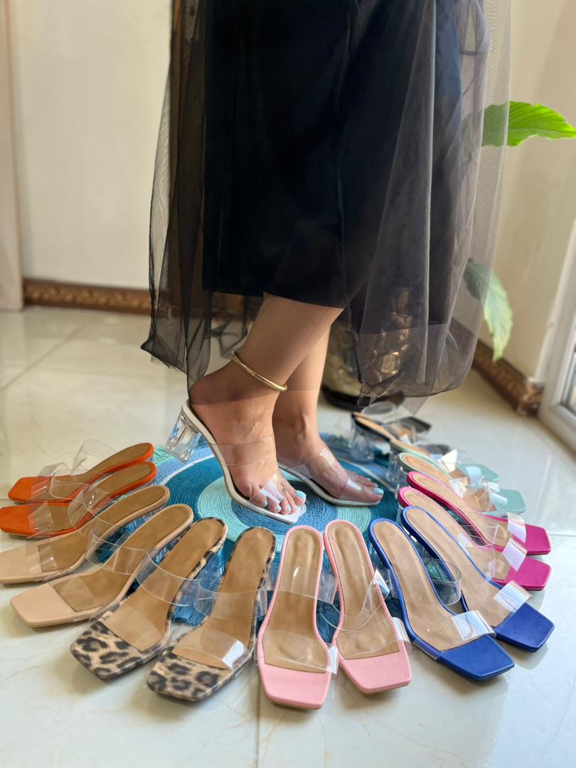 صندل طلقی دوبند پاشنه ۶ (قالب کوچک‌پا) S-01